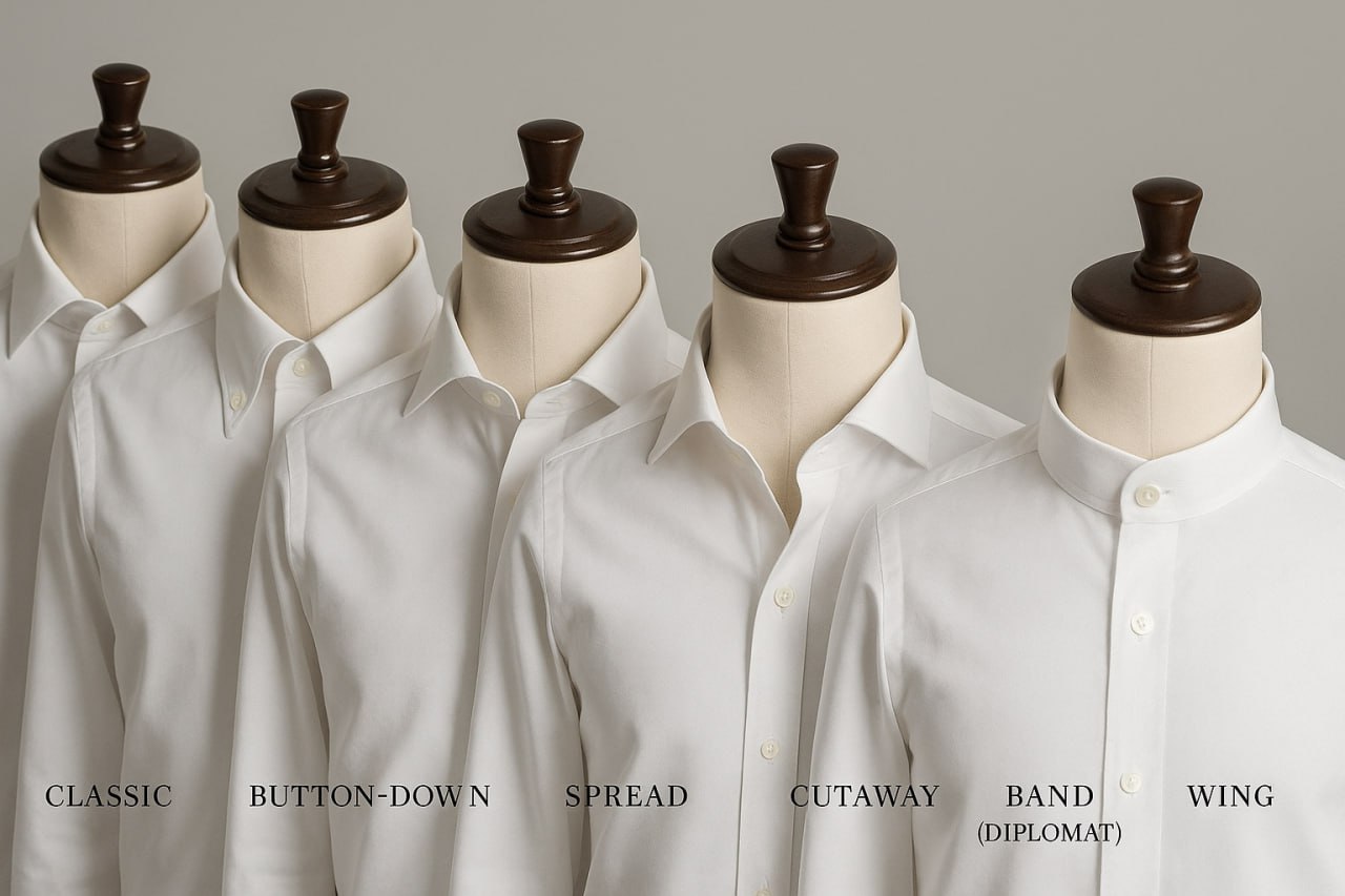 انواع یقه‌ در پیراهن مردانه کلاسیک: بررسی مدل‌های رسمی، مدرن و اسپرت